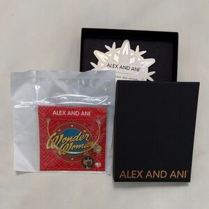 Alex and Ani Gold Wonder Woman Charm Bracelet